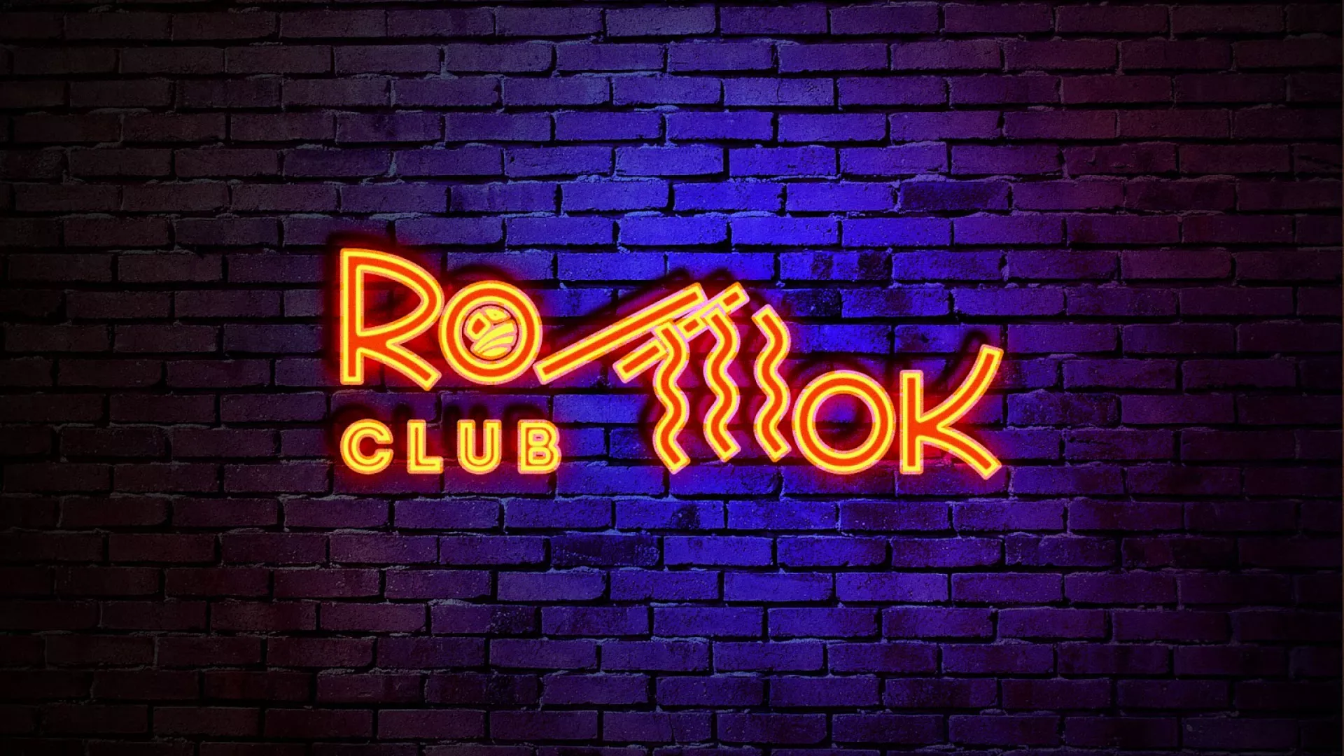 Разработка интерьерной вывески суши-бара «Roll Wok Club» в Белово